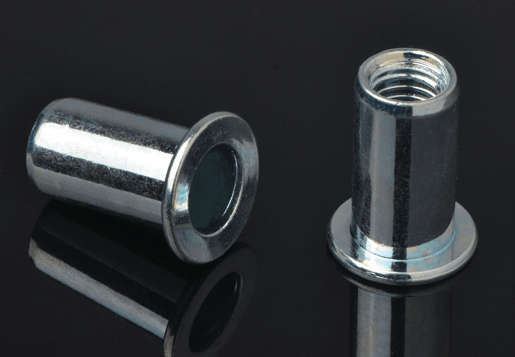 FLAT HEAD ROUND BODY PLAIN BLIND RIVET NUTS